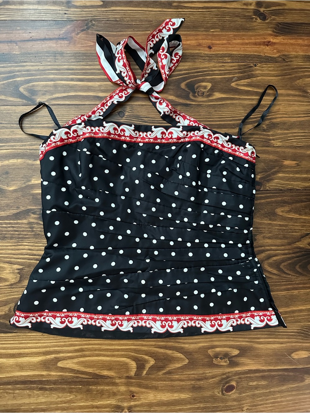 White House Black Market  Polka Dot Halter or strapless bustier 6